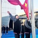 踔厲奮發(fā)新學(xué)期，文明禮儀伴我行！青島為明學(xué)校中小學(xué)部舉行主題升旗儀式